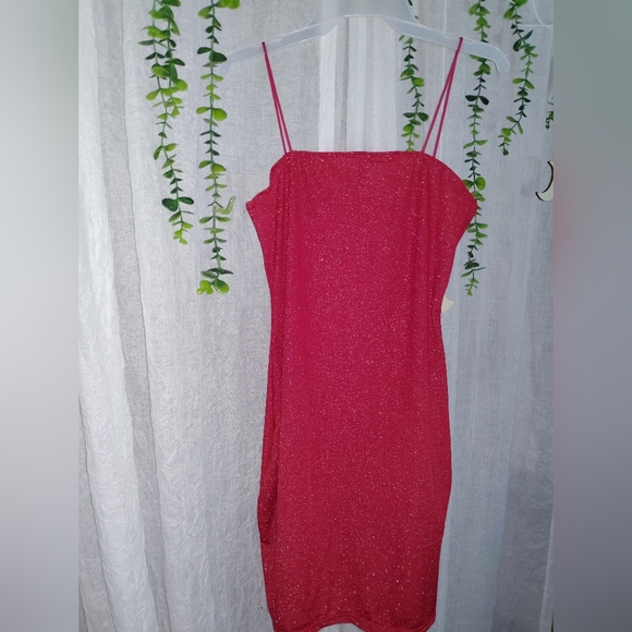 Shein Sparkle Red Dress - Picture 10 of 13